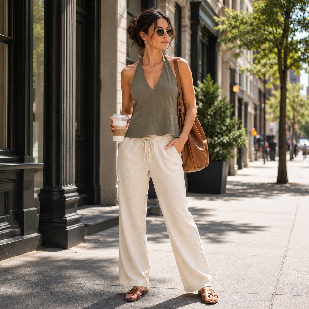 EVERLANE Women's New Top Blouse XXS Sleeveless Peplum Tank Olive